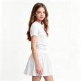thumbnail image 3 of FchengtaiS Athletic Dress for Girls Short Sleeve Crewneck Pleated Tennis Dress Summer Casual Golf Clothes Outifits, 3 of 6