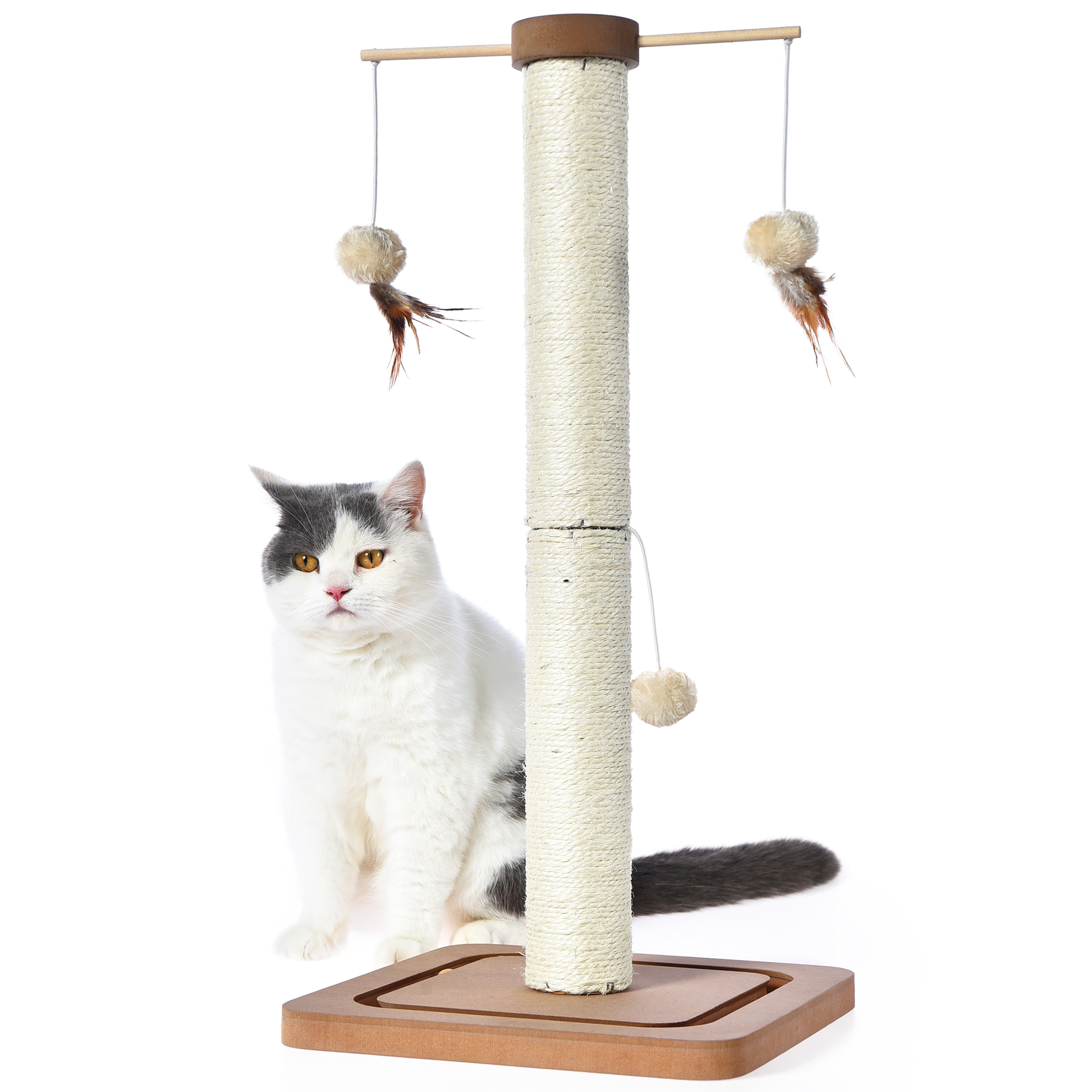 Vibrant Life Cat Scratching Post 25in with Interactive Ball Toys photo 2