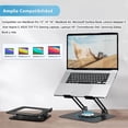 thumbnail image 3 of Aplica, Soporte para Laptop, Soporte para port&aacute;tiles, Soporte para Computadora Port&aacute;til, 360 &deg; rotaci&oacute;n y Ajuste de Altura sin etapas, Soporte Plegable para Co, 3 of 9