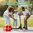 thumbnail image 6 of TST Electric Scooter for Kids, 100W Adjustable Kick Scooter with Flashing Rainbow LED Lights, Up to 8mph&8 Miles, 6 of 6
