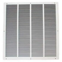ZORO SELECT 4MJP2 Return Air Grille , 24 X 24 , White , Steel