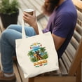 thumbnail image 4 of German Shepherd Hello Summer with Sunglasses and Surfboard Tropical Vibes Canvas Tote Bag Alsatian Dog Lover Gifts Reusable Shopping Grocery Bag - 00007, 4 of 5