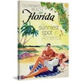 thumbnail image 2 of "Travel Poster Florida" Painting Print on Wrapped Canvas, 2 of 7