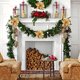 thumbnail image 4 of Flor navideña artificial | Decoración navideña de terciopelo con lentejuelas | Decoración festiva para el árbol y el hogar | Arreglo floral de tela de 31 cm para la temporada navideña, 4 of 6