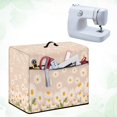 thumbnail image 4 of HELLHERO Daisies Pattern Sewing Machine Storage Cover Washable Easy to Store Zipper Storage Pockets Easy to Replacement and Clean, 4 of 8