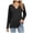 Black, variant on Lixiuxyad Women Fashion Casual T Shirt Solid Color Long Sleeve V Neck Top Blouse Trendy Casual,Black L