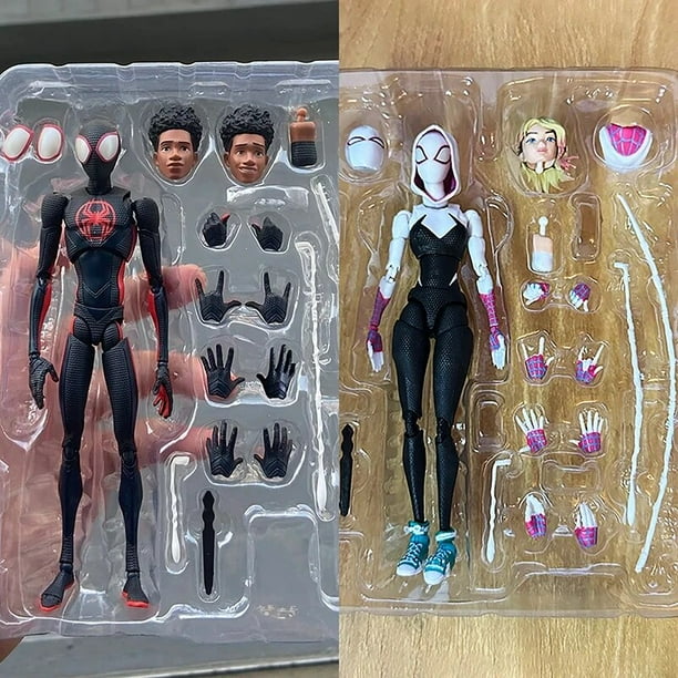 Sh Figuarts-figuras de acción de Spiderman, Miles Morales Gwen Stacy, Marvel Spider-man Across The Spider-verse, juguetes de Spiderman LIUWENJING unisex