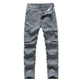thumbnail image 1 of Diufon Men's Cargo Pants Casual Work Long Sweatpants with Multi Pockets Outdoor Hiking Button Tracksuit Pants, 1 of 6