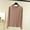 Khaki, variant on Naittoop Pajama Tops for Women Modal Long Sleeve Sleep Shirt, Soft Solid Color Pajama Shirt, Regular Fit Lounge Top
