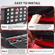 DIAMOOKY Front Door Pocket Storage Box for Jeep Wrangler JL JLU 4XE 2018-2025 & Gladiator JT 2020-2022 2023 2024 2025, 2PCS - Front Door Flag