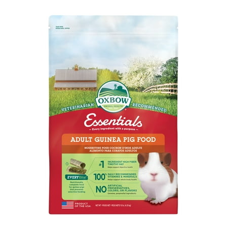 Oxbow Pet Products Essentials Cavy Cuisine Adult Guinea Pig Dry Food, 10 lbs.