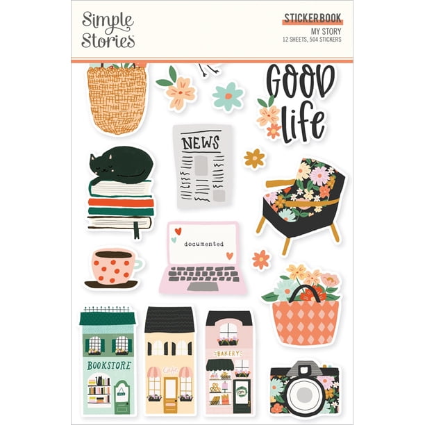 Simple Stories Sticker Book 12/Sheets-My Story, 504/Pkg - Walmart.ca