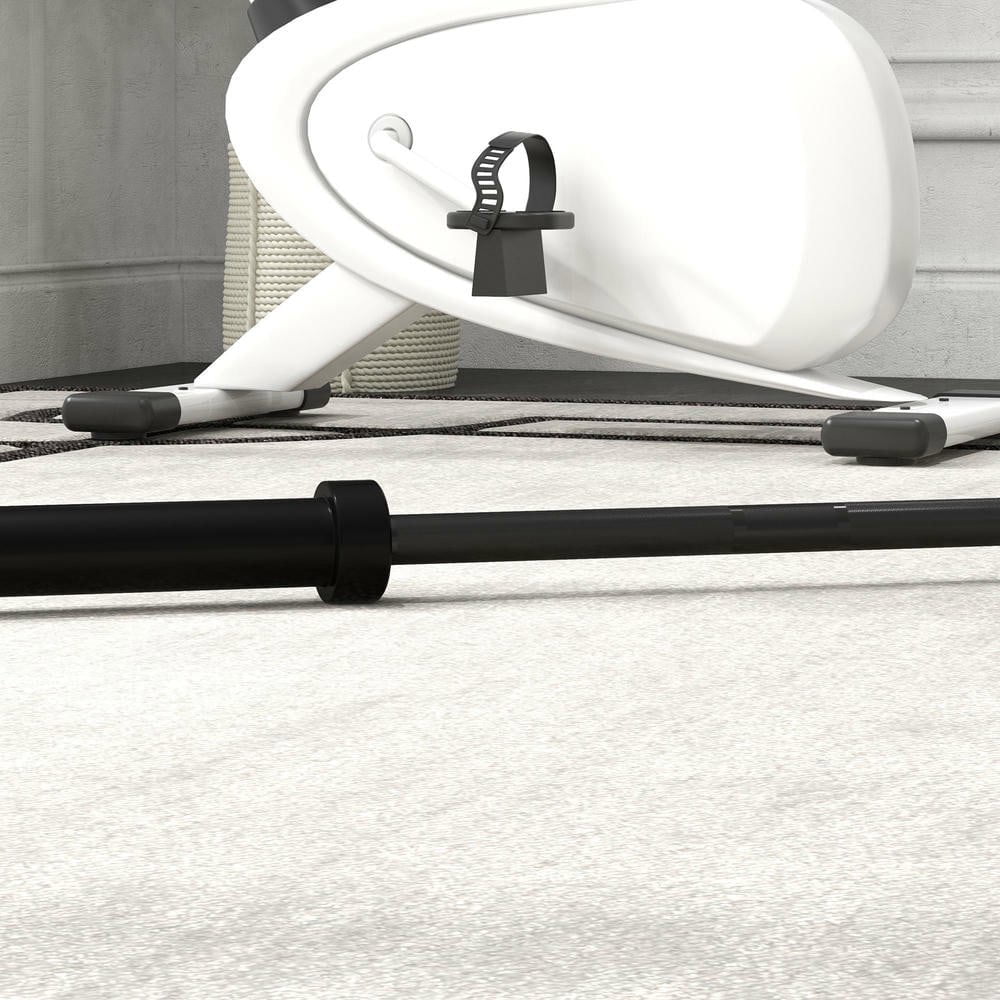 Resenkos 7.2ft Olympic Weight Bar, Rotating Sleeves & Non-Slip Knurling Grip, 1500lbs Weight Capacity, Black, Sturdy