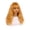 Gold, variant on High Temperature Silk Orange Curly Hair Wigs for Women - Long Bangs for Parties and Costumes