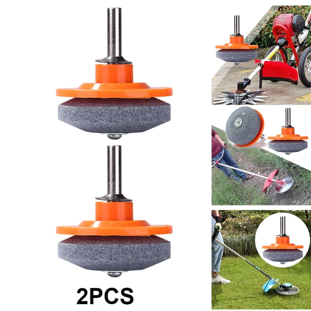 Taladro Afilado Universal JShteea para Cortacésped Afilador Jardín Hoja Rápida Naranja 2 Uds
