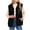 #2_Black, variant on Women's Oversized Sherpa Fleece Vest – Sleeveless Zip-Up Stand Collar Fuzzy Warm Winter Layer with Pockets | Cozy Casual Fall Streetwear Outerwear