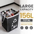 thumbnail image 4 of Large Recycle Waste Bag For Kitchen Home- Indoor Recycling Bins Trash Sorting Organizer  Reusable And Waterproof 2 Pack, 4 of 6