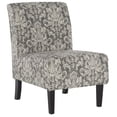 thumbnail image 1 of Chaise d'appoint en damassé gris Avondale, 1 of 7