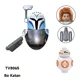thumbnail image 1 of TV8023 Yoda Skywalker Mandalorian Han Solo Bloque de construcción Leia Darth Vader Bbba Fett Mini Robot Figura Ladrillos Juguetes para ensamblar, 1 of 1