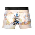 thumbnail image 2 of Watercolor American Shorthair Happy Birthday Celebration Balloons Gift Party All Over Print Boxer Briefs Underwear for Men Dad Cat Lover Kitten Owner Gifts - 00028, 2 of 6