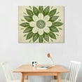 thumbnail image 2 of COMIO  Mandala Wall Art for Living Room Lemon Green Boho Flowers Pattern Canvas Prints Artwork Vintage Floral Pictures Stretched Framed for Girl Yoga Spa Decorations., 2 of 4