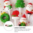 thumbnail image 2 of Raindrops 5-Pack Assorted Color Resin Christmas Cake Toppers for Holiday Baking and Festive Cake Decorations, 2 of 5