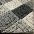 thumbnail image 5 of SAFAVIEH Natura Glenda Geometric Diamonds Wool Area Rug, Anthracite, 5' x 8', 5 of 5