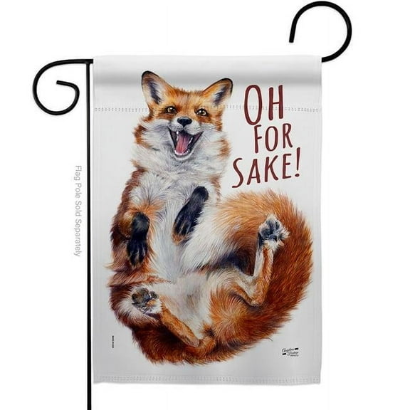 Angeleno Heritage G135561-BO Fox Sake Animals Wildlife 13 x 18.5 in. Double-Sided Decorative Vertical Garden Flags for House Decoration Banner Yard Gift