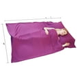 thumbnail image 5 of Jitty Sleeping Bag Liner 83"x45",Portable Lightweight Sleeping Bags,Travel Sheet with Pillow Slot for Adult Teen Hotel Travel Camping Home (Purple), 5 of 8