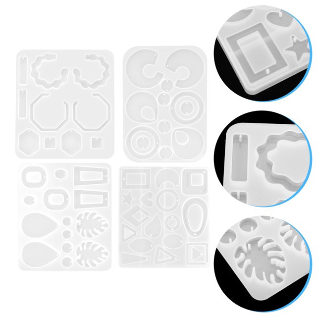 unbranded 4Ud De Silicona Para Pendientes De Resina Material Duradero Y Flexible Ideal Para Manualidades