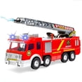 thumbnail image 2 of BESTSKY Extra Large Fire Truck Toys for Boys Girls with Ladder, Lights, Realistic Sirens & Sounds, Big Firetruck Toy for Toddlers 3+, Christmas Birthday Gift, 2 of 7
