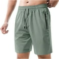 thumbnail image 2 of Hombres Casual Solid Fitness Training Ejercicio de secado rápido Deportes Running Shorts Pantalones Pompotops oipoqjl22445, 2 of 7