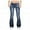 Navy, variant on Fsqjgq Denim Pants for Women Stretch Bell Jeans Flare Pants Pocket Mid Waist Slim Women's Jeans Jeggings Navy Xxxl
