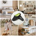 thumbnail image 2 of WOTTE Men's House Slippers Polar Fleece Memory Foam Anti-Skid Indoor Outdoor Slip On Clog Shoes Black Green, Size 6-7, 2 of 8