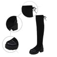 thumbnail image 5 of Women's Over-The-Knee Boots Thick Soled Knee High Boots for Fall/Winter - Stretch Slim Fit Style Plus Sizes, 5 of 9