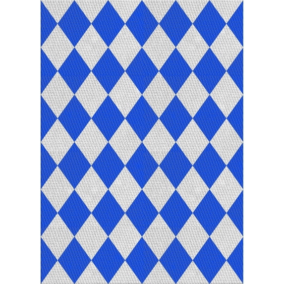 Ahgly Company Machine Washable Indoor Rectangle Transitional Gulf Blue Area Rugs, 2' x 4'