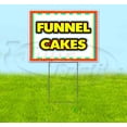 thumbnail image 1 of Funnel Cakes Carnival (18" X 24") Yard Sign, Includes Metal Step Stake, 1 of 6