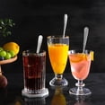 thumbnail image 4 of Set de 4 Cucharas Largas de Acero Inoxidable con Mango Martillado para Té Helado y Café de 8.5 Pulgadas Acabado Espejo, 4 of 5