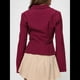 thumbnail image 4 of Camisas de Mujer con Botones, Larga A Rayas, Cuello, Blusas Informales de Trabajo, Conjuntos Modernos Rojo XL, 4 of 9