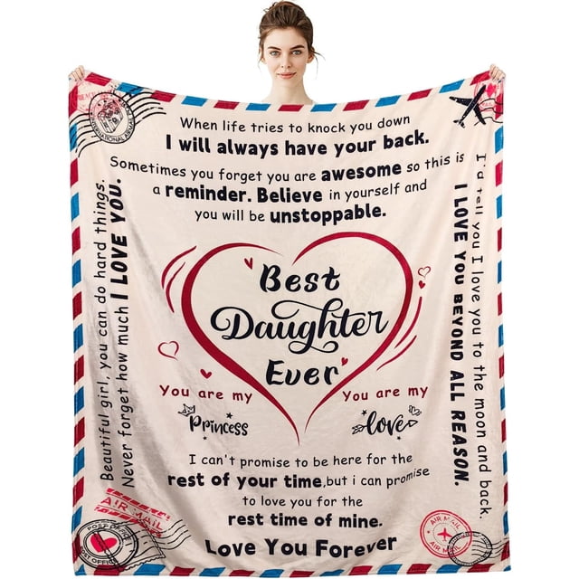 LHSHID to My Mom Blanket Mom Gifts from Daughter and Son Mom Birthday Gift Gifts for Mom Throw Blankets Gifts for Mother''s Day Best Mom Ever Flannel Bedding Blanket Soft Throw Blanket 60x80in