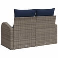 thumbnail image 2 of Bowery Hill Contemporary Poly Rattan Garden Sofa With Cushion in Gray, 2 of 8