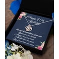 thumbnail image 6 of Happy 45th Birthday Necklace for Her Daughter Granddaughter Niece Gift for Women Love Knot Necklace, 6 of 10