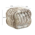 thumbnail image 6 of Love Knot Grey Faux Marble Indoor / Outdoor Accent Stool, 6 of 6