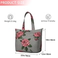 thumbnail image 4 of Pioneer Flower Floral Print Pattern Travel Tote Bags for Women Carry On,Large Weekender Bags for Women Travel,Multi Functional Duffle Bag for Work,Shopping,Sports, 4 of 5