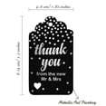 thumbnail image 5 of Inkdotpot Pack Of 50 ThankYou From The New Wedding Favor Paper Tags Craft Real Silver Foil Hang Tags, 5 of 6