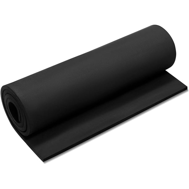 Rollo de Hojas de Espuma Negra, Hoja de Espuma EVA Grande Premium para Cosplay, 13,9" x 59", 5 mm de Grosor, Densidad 86 kg/m3 para Disfraces de Cosplay, Manualidades, Proyectos de Bricolaje por MEARC