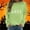 A_Green#14, variant on Yteetum Women's Halloween Sweatshirts Rhinestone Hot Stamping Ghost Graphic Crewneck Sweatshirt Women Fall Solid Loose Comfy Long Sleeve Spooky Season Holiday Party Shirts