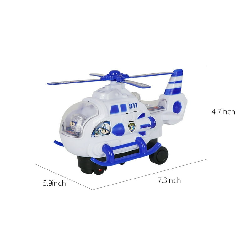 Helicopter Toy Helicopter With 4D Stunning Realistic Lights And Sounds Automatic Bump Go Toy For Kids Boys Grils Birthday Or Christmas Gift