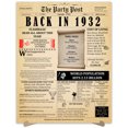 thumbnail image 1 of 92nd Birthday Party Decor Poster 92 Years Ago Back In 1932, 1 of 5