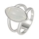 thumbnail image 1 of Mujeres chapado en plata 925 Vintage White Gemstone Anillo de Joyería Regalos, 1 of 7
